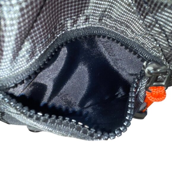 Kaweiknight Grey/Orange Nylon Adjustable Strap Multi-Zip Crossbody Backpack - Picture 12 of 15